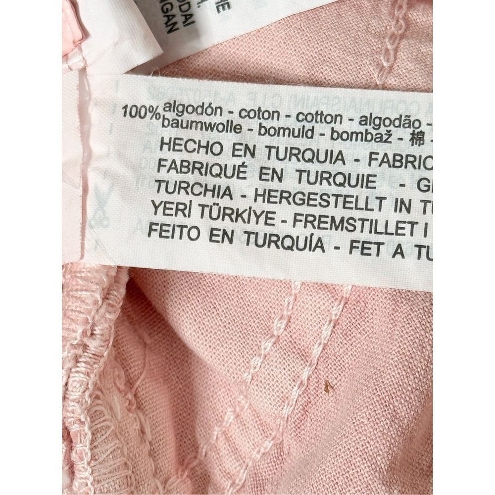 Zara Denim Shorts Size 6US Pink Cutoff Elastic Waistline High Waist - Picture 10 of 10